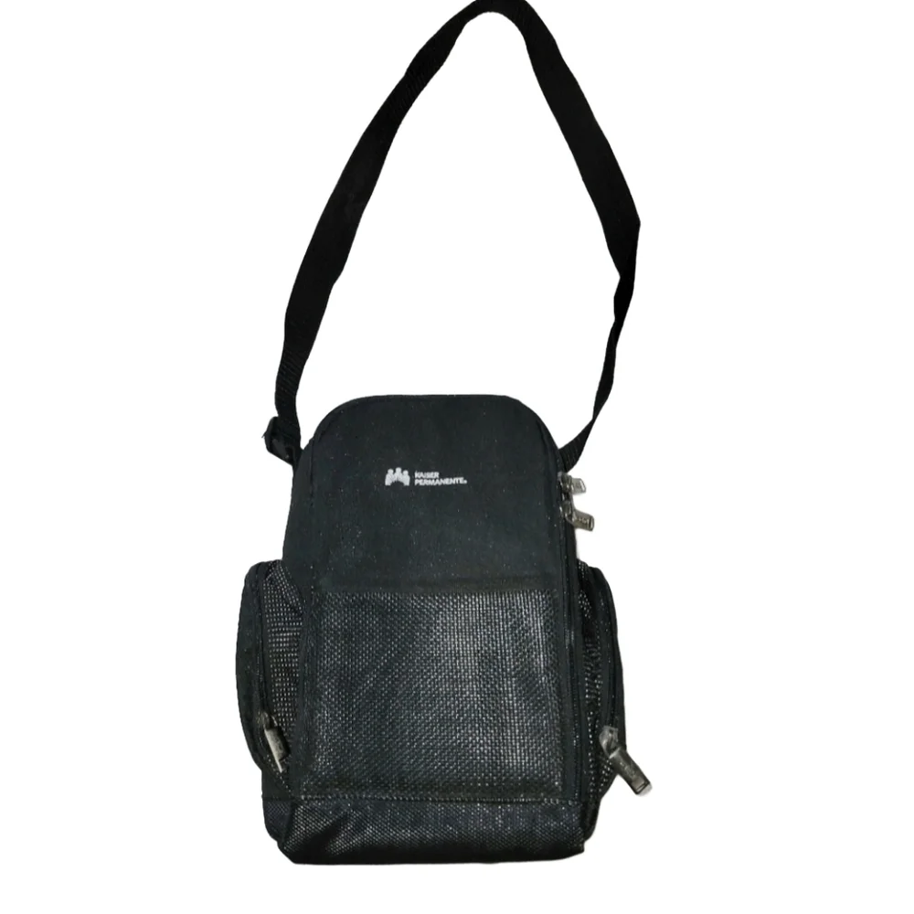 Insulated Compact Shoulder Cooler Bag Side Zipper Pockets (Great for Diabetics)